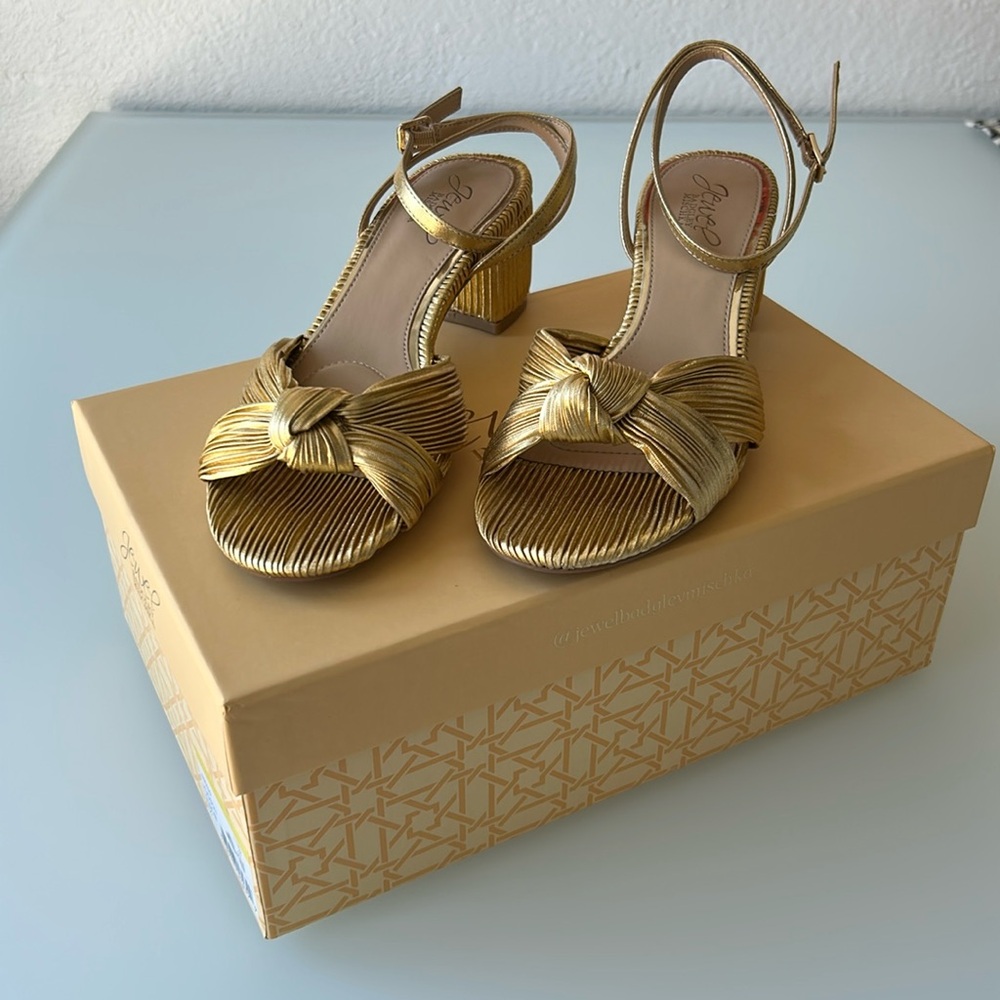 Badgley Mischka Block Heel Evening Sandal